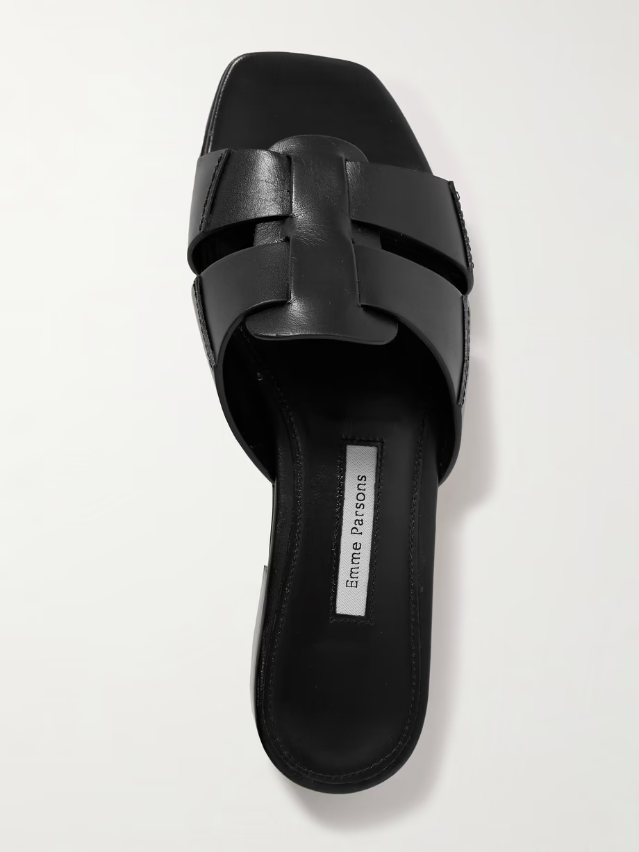 Leo leather slides