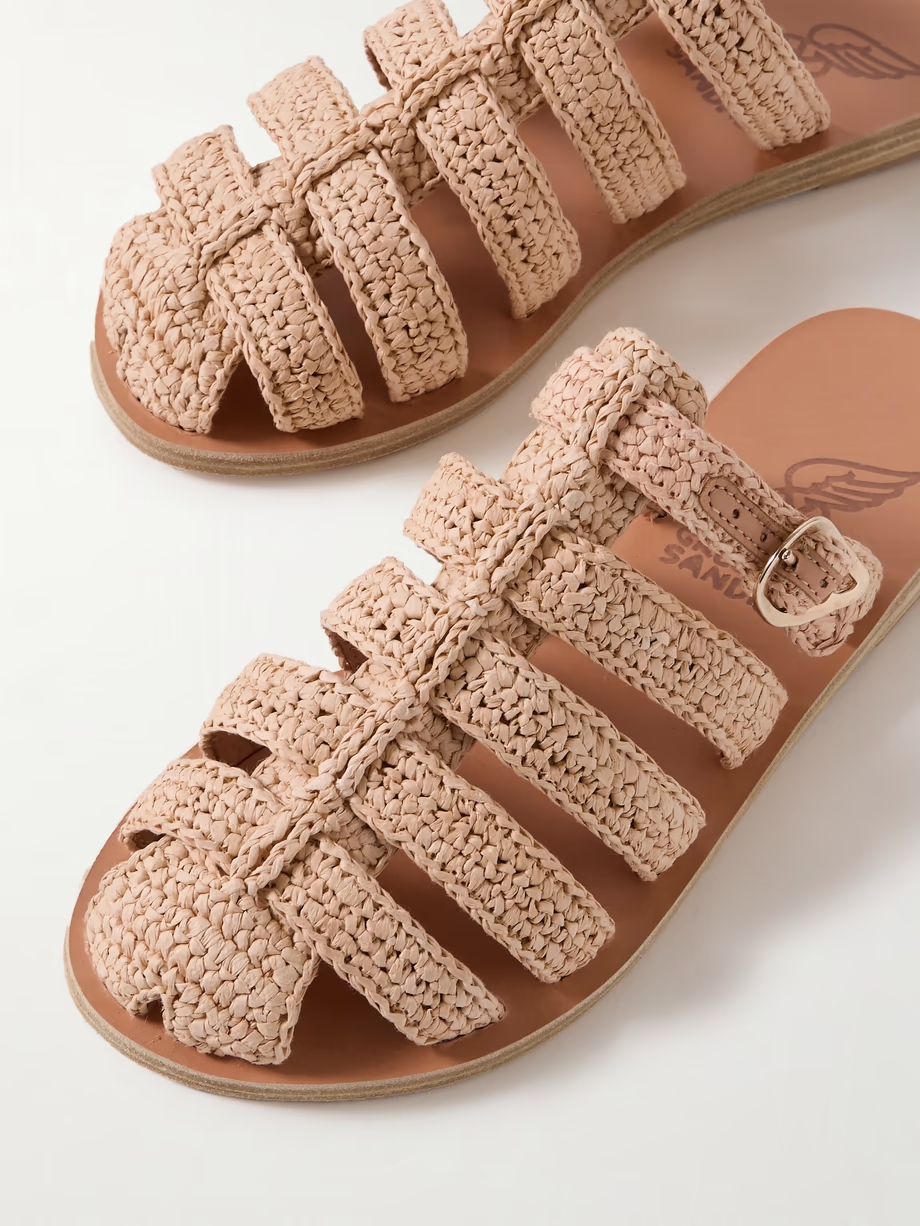 Cosmia raffia sandals