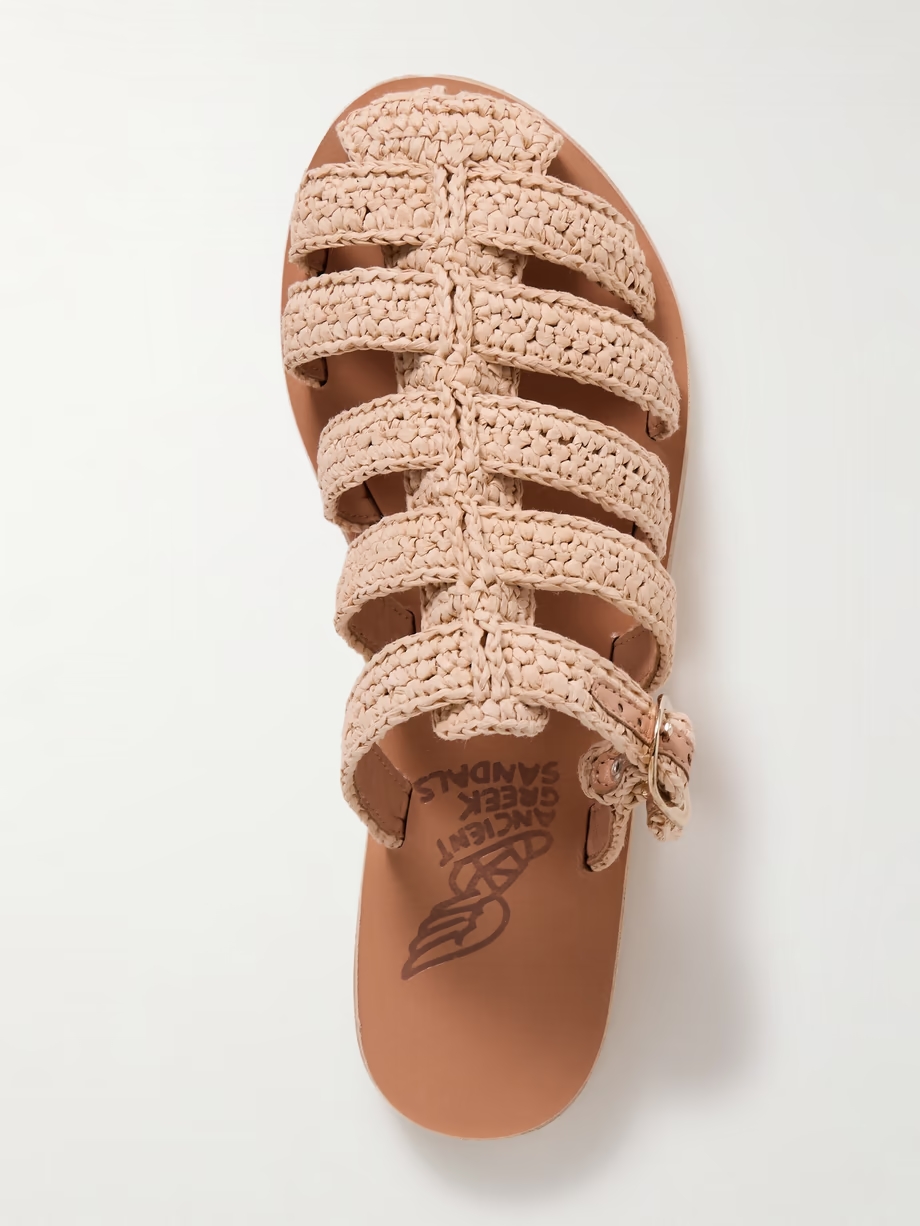 Cosmia raffia sandals