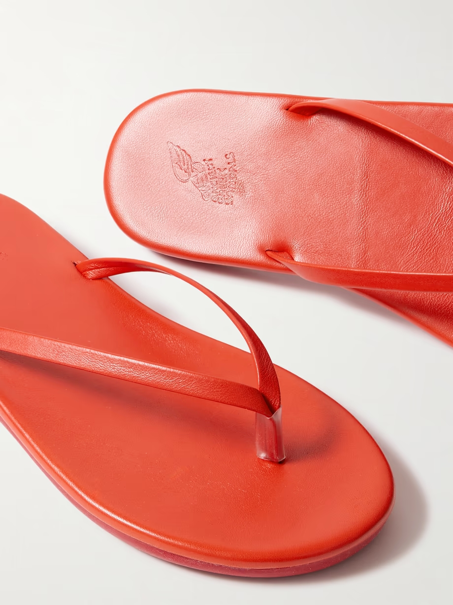 Saionara leather flip flops