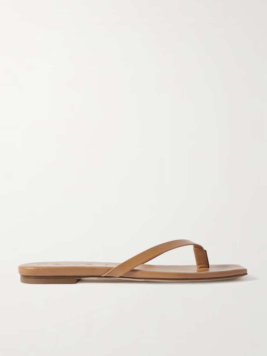 Renee leather flip flops