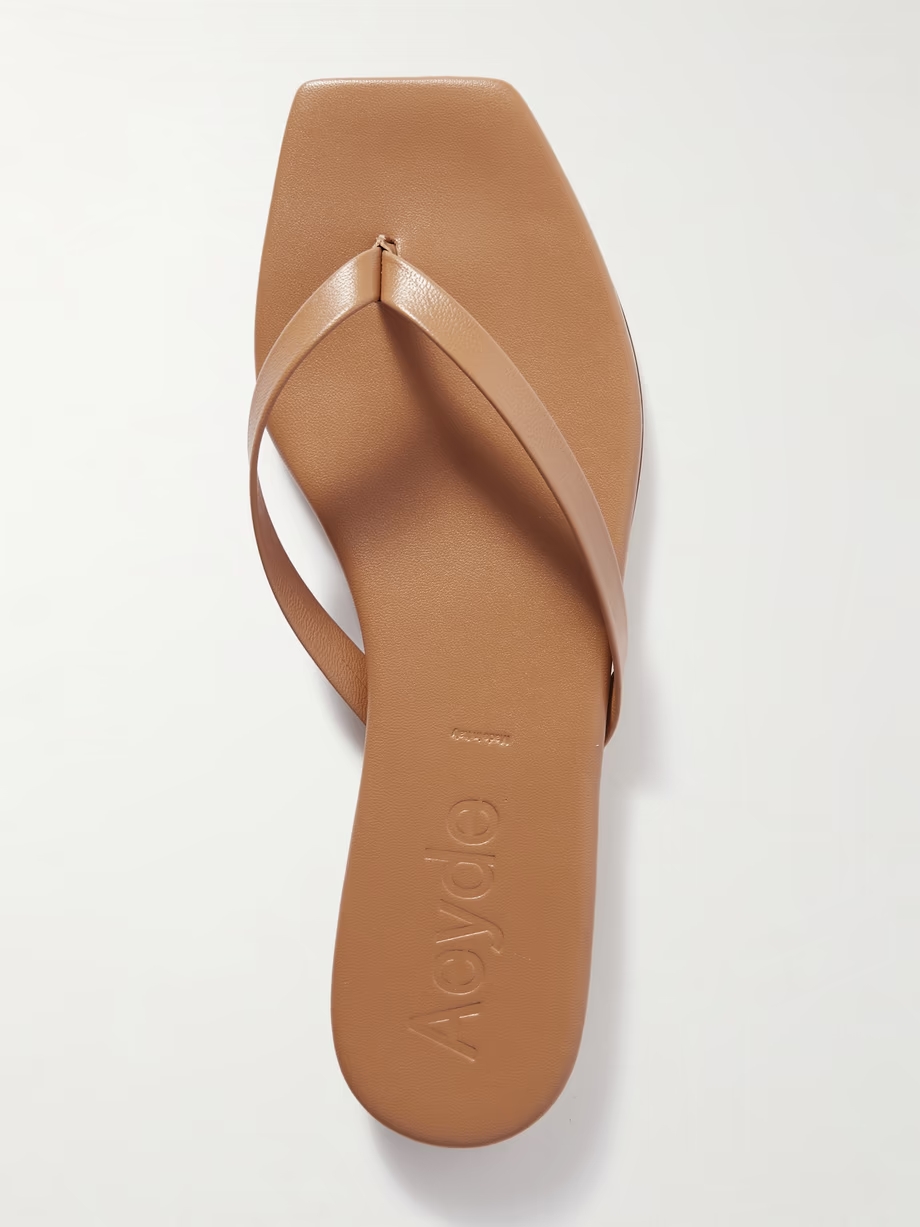 Renee leather flip flops