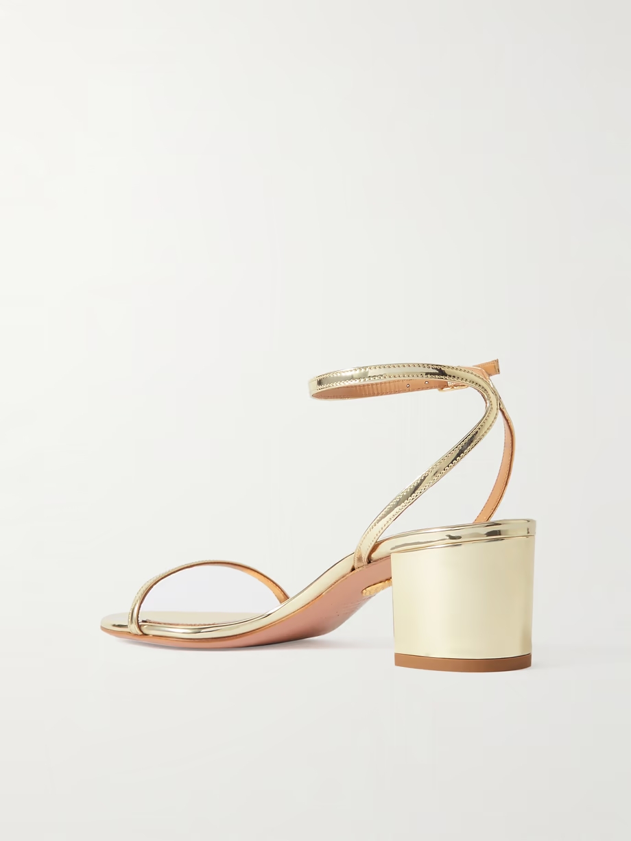 Olie 50 metallic faux leather sandals