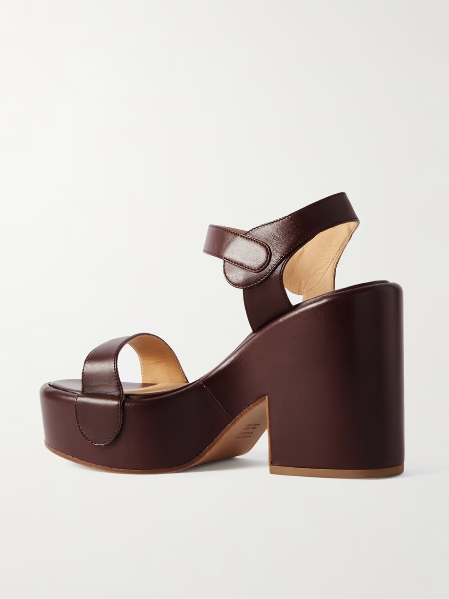 Iris leather platform sandals