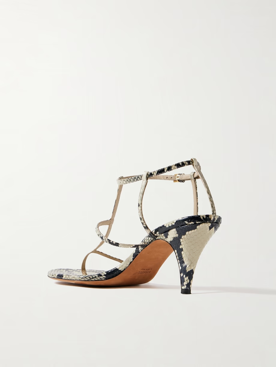 Jones snake-effect leather sandals