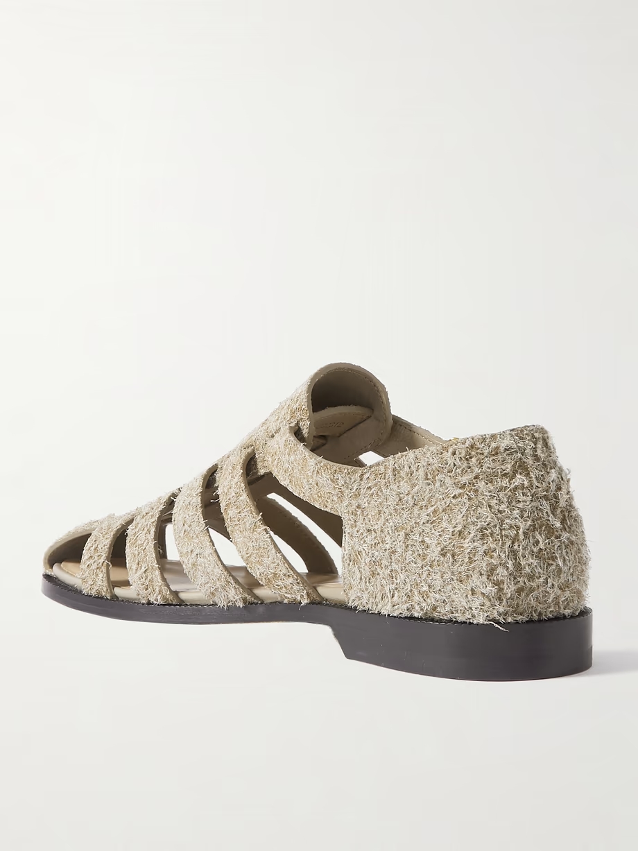 Campo cutout brushed-suede sandals