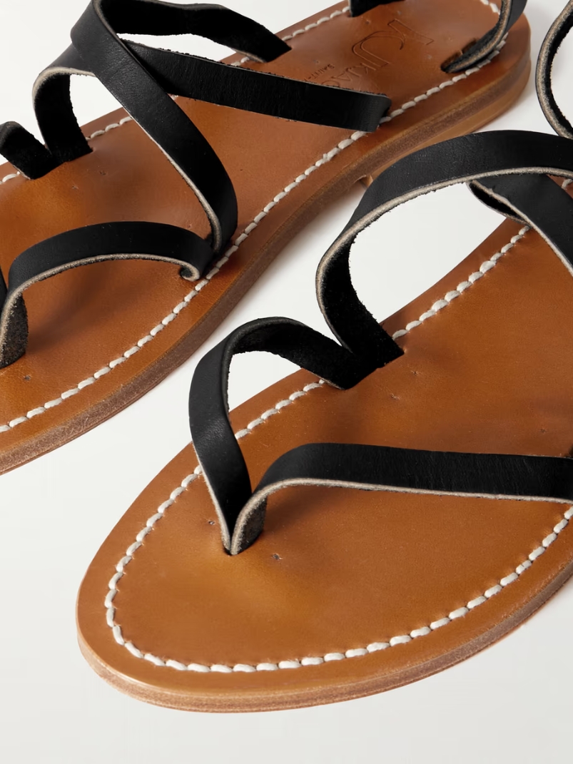 Epicure leather thong sandals