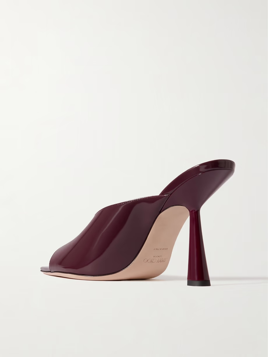 Maryanne 100 patent-leather mules