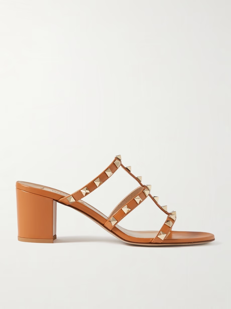 Valentino Garavani Rockstud 60 leather mules