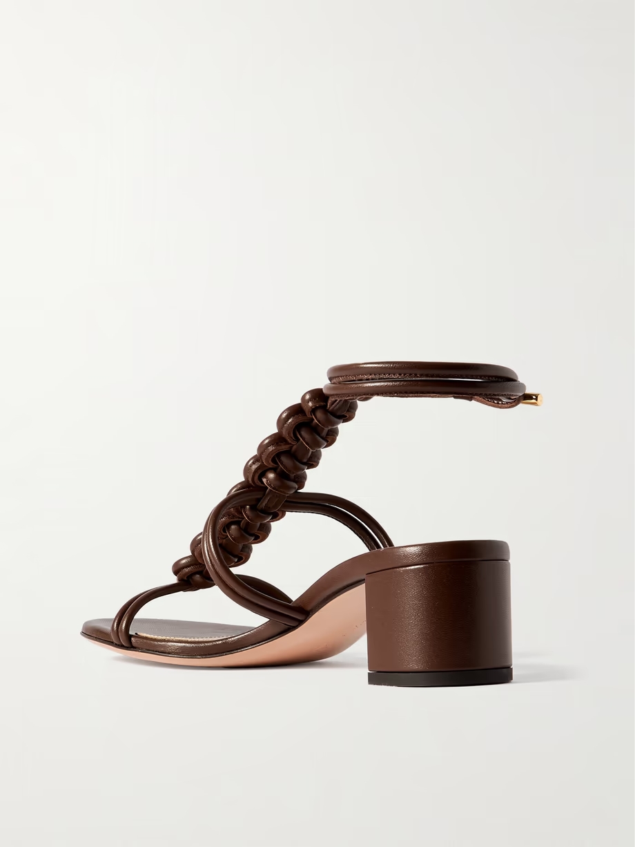 45 woven leather sandals