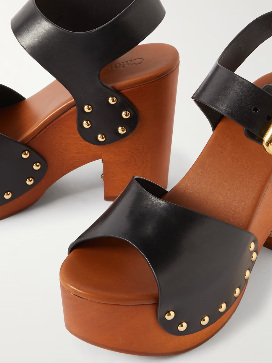 Jeannette studded leather sandals