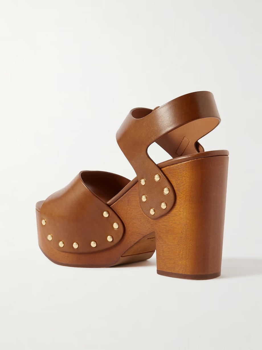 Jeannette studded leather sandals