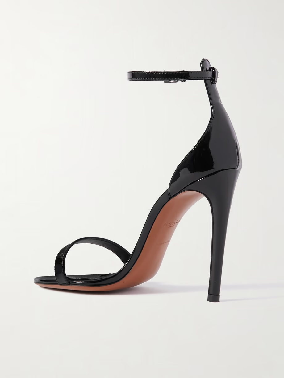 La Sandale 110 patent-leather sandals