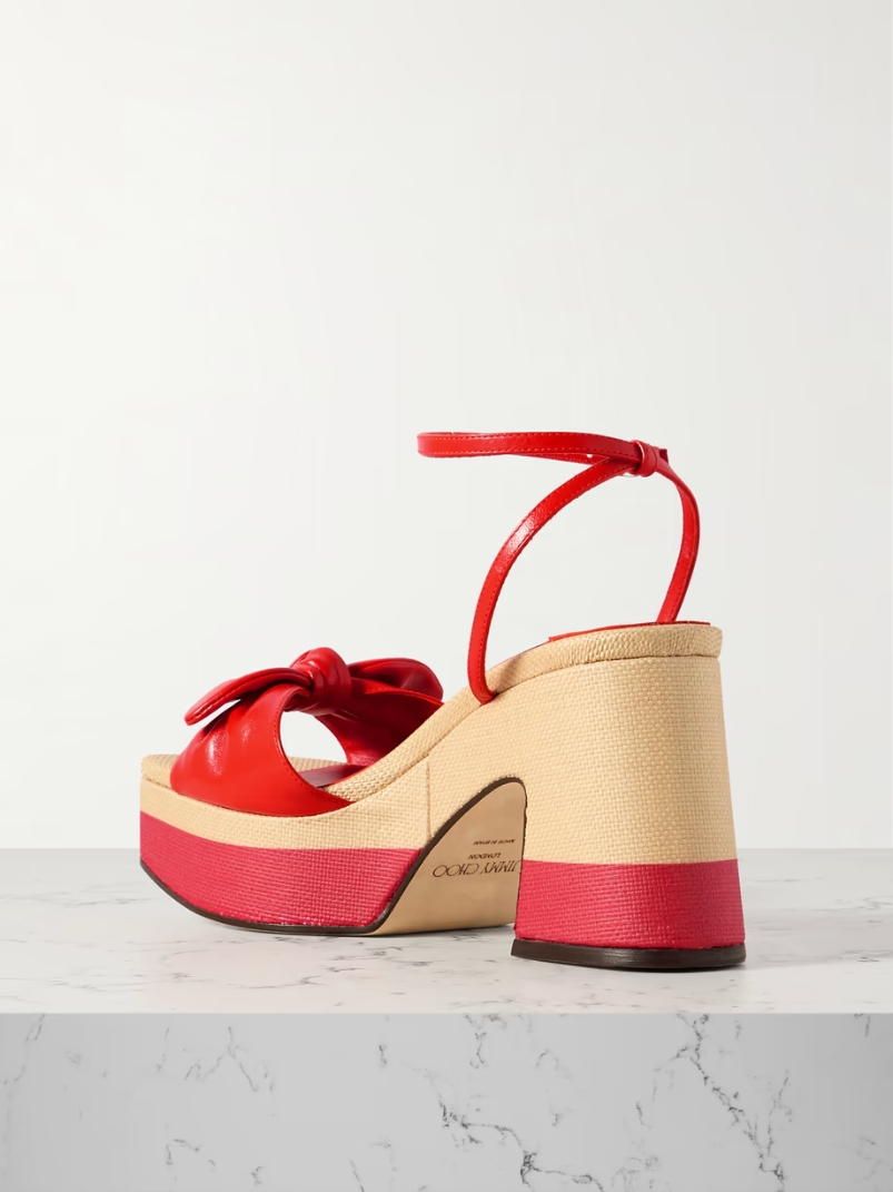 Ricia leather platform sandals