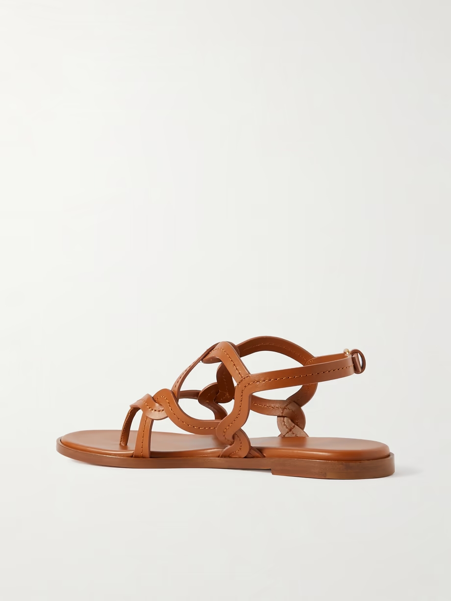 Amalfi woven leather sandals