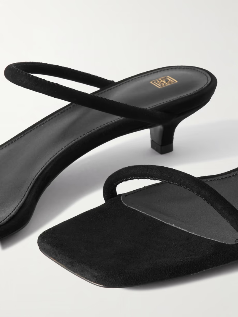 The Minimalist suede sandals