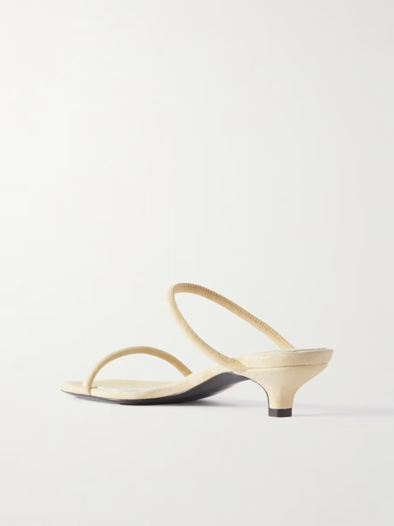 The Minimalist suede sandals