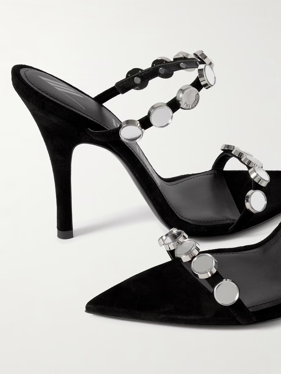 Venus studded suede sandals