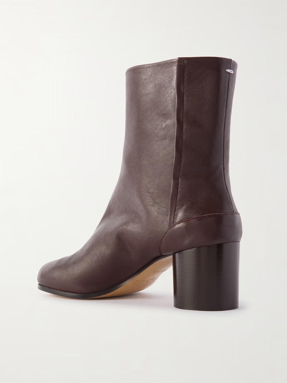 Tabi split-toe leather ankle boots