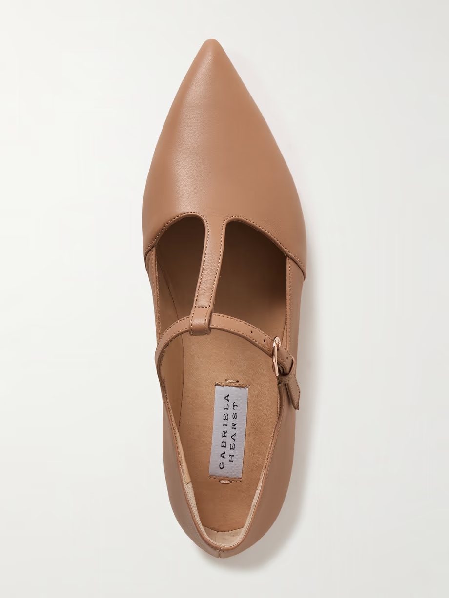 Lola Ballerina leather Mary Jane point-toe flats