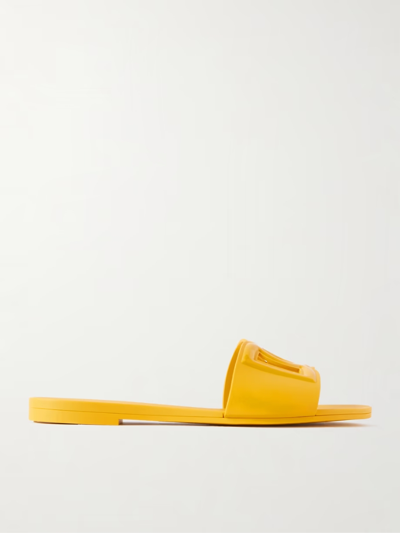 Cutout rubber slides