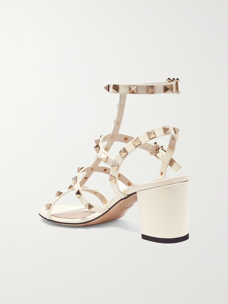 Valentino Garavani The Rockstud 60 patent-leather sandals