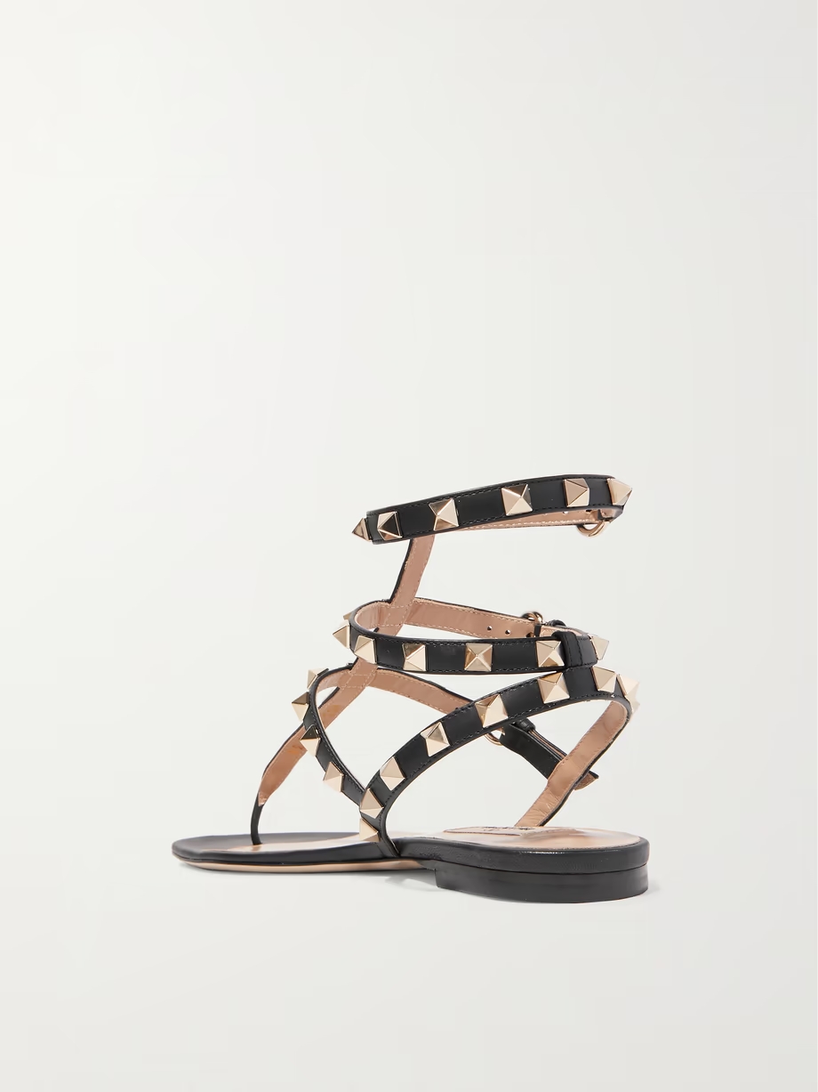 The Rockstud leather sandals