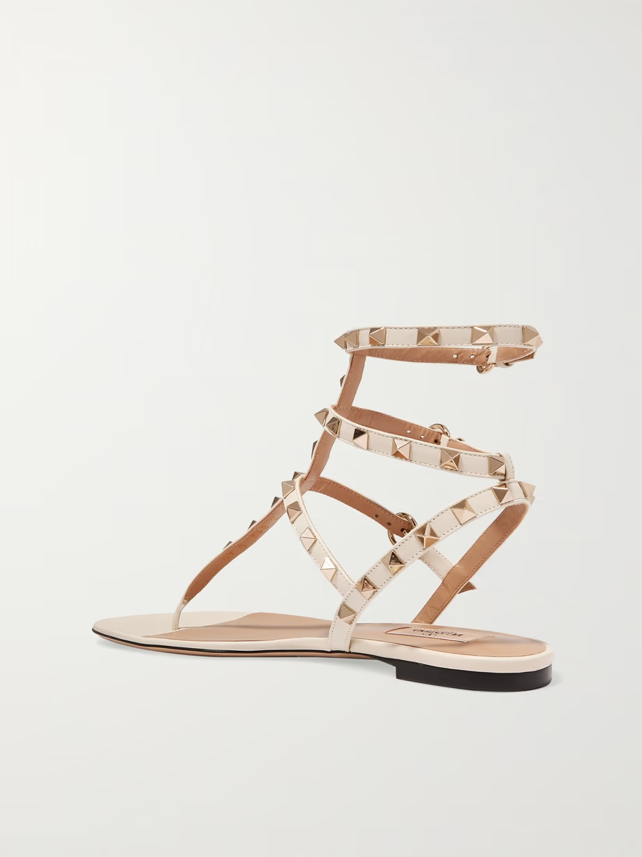 The Rockstud leather sandals