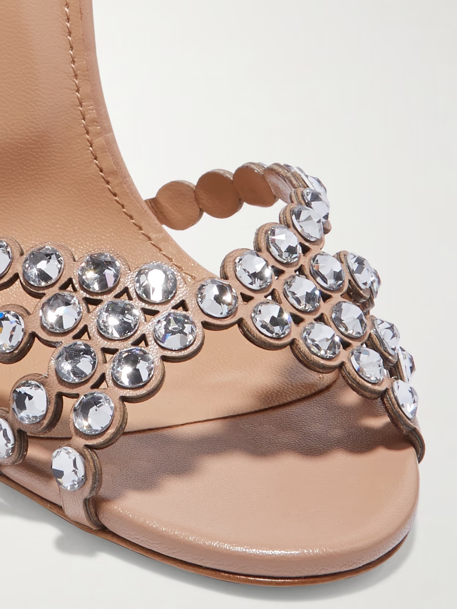 Tequila 105 crystal-embellished leather sandals