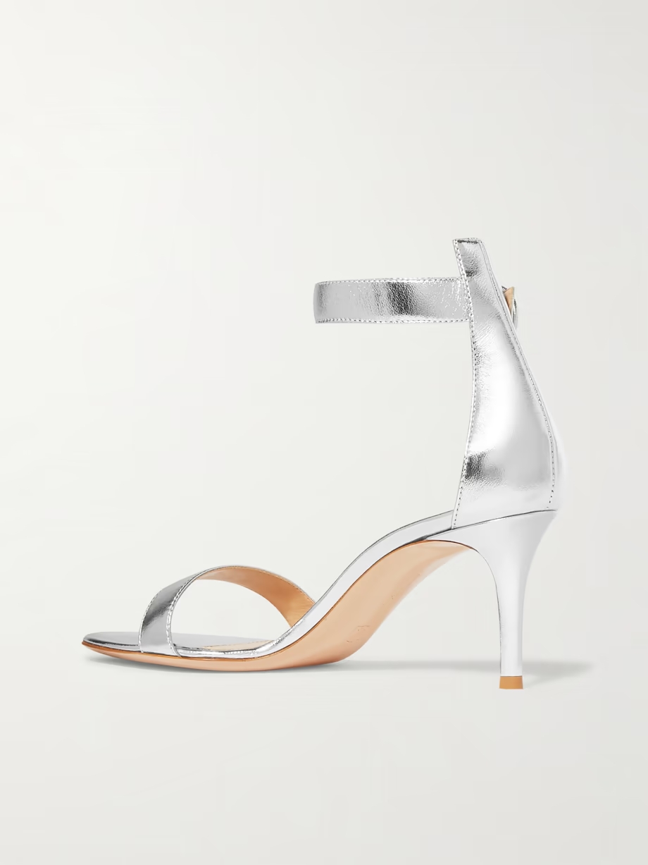 Portofino 70 metallic leather sandals