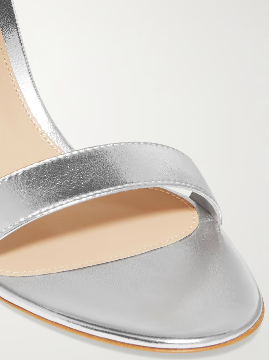 Portofino 70 metallic leather sandals