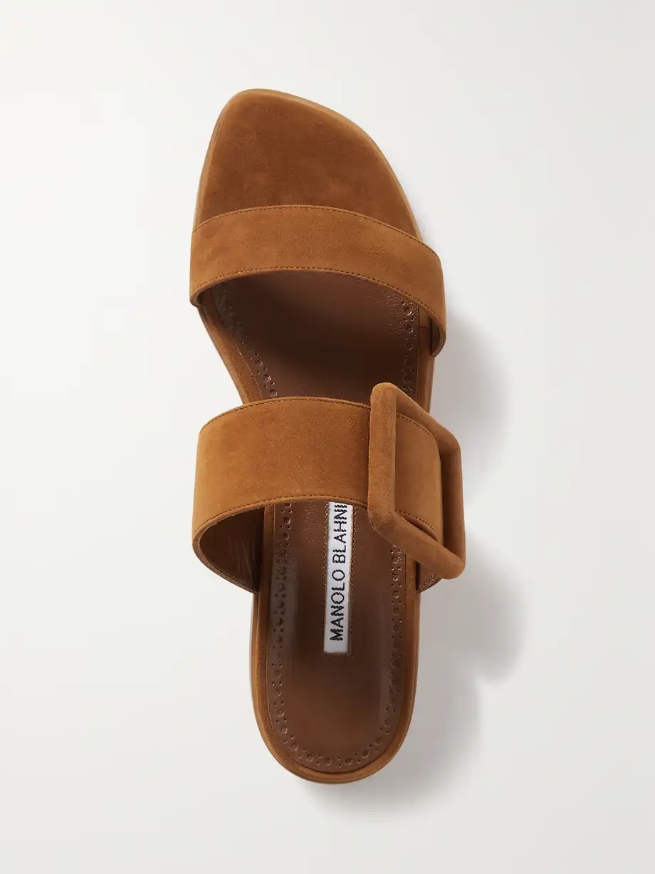 Tituba buckled suede sandals