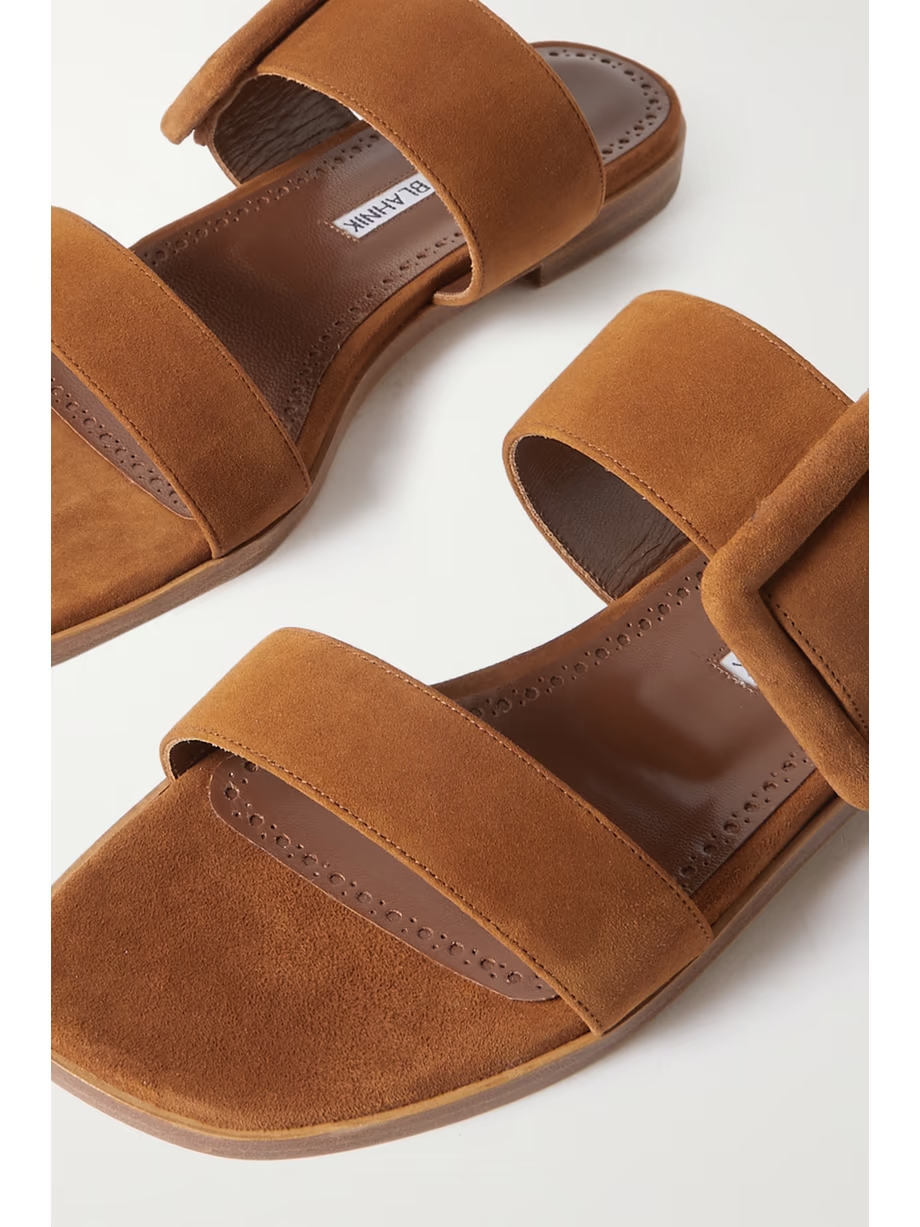 Tituba buckled suede sandals