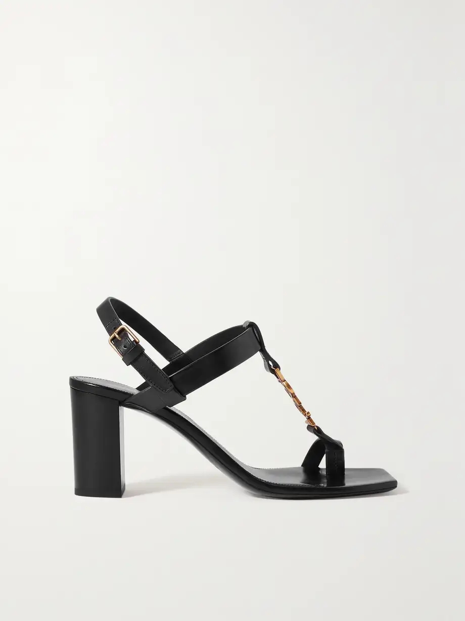 Cassandra logo-embellished leather sandals