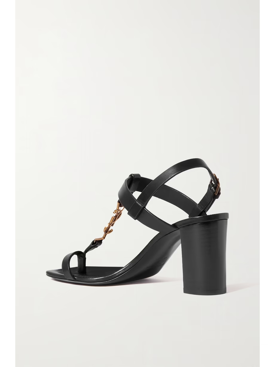 Cassandra logo-embellished leather sandals