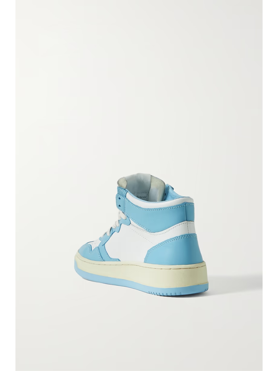 Medalist two-tone leather high-top sneakers