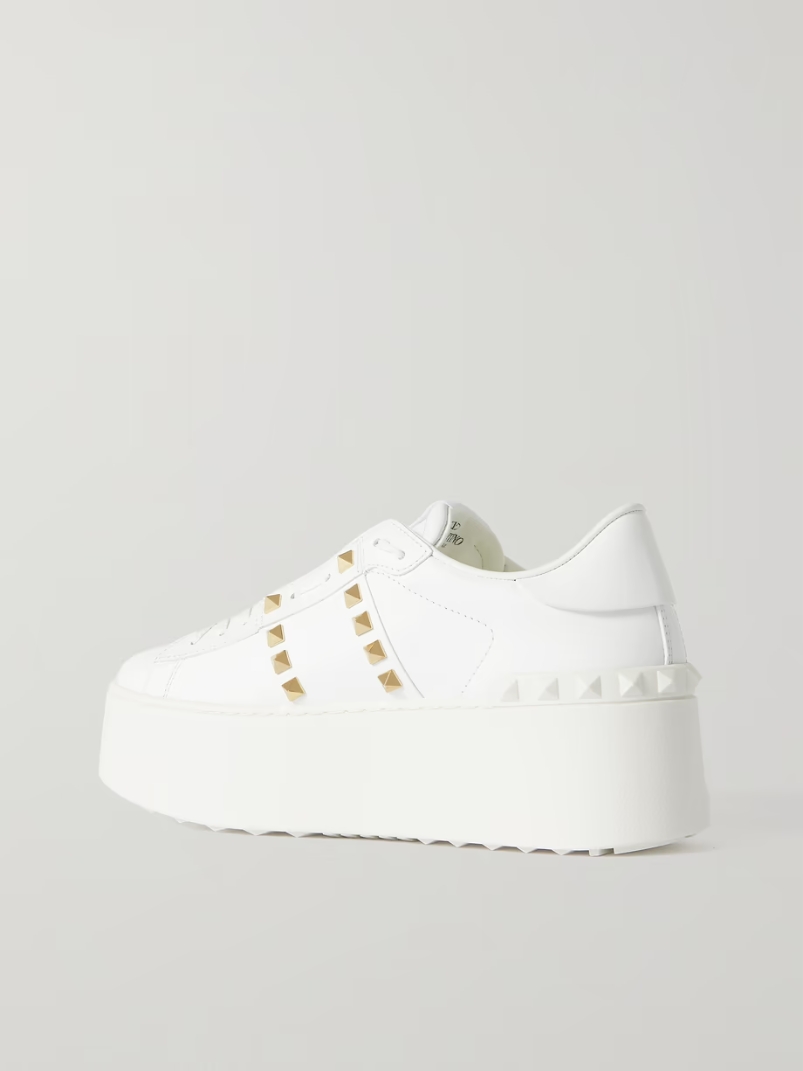 Valentino Garavani Rockstud Untitled leather platform sneakers