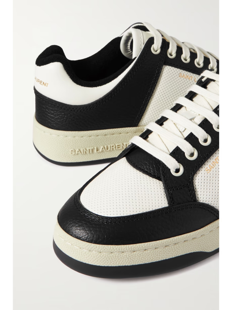 SL61 logo-print leather sneakers