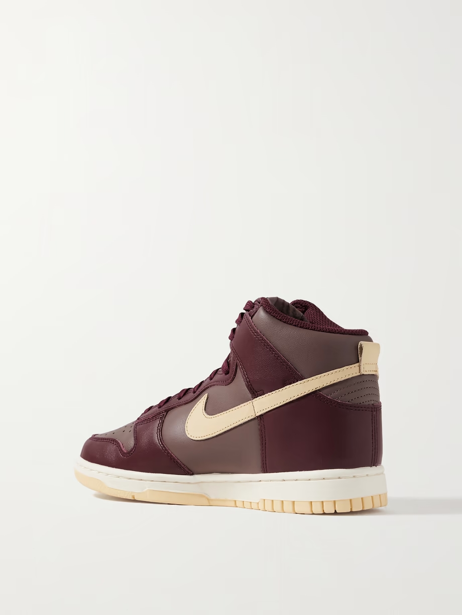 Dunk High leather sneakers