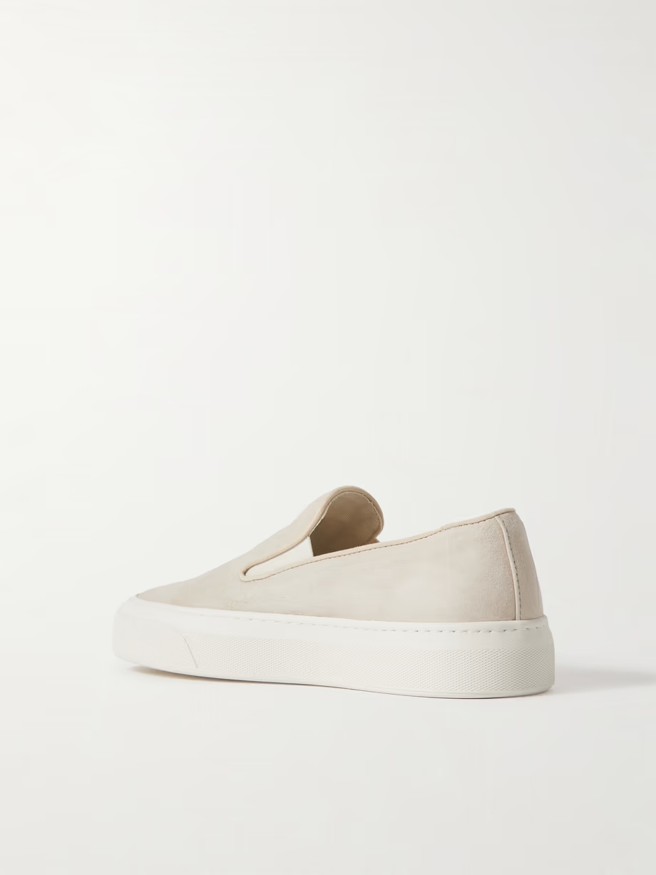 Suede slip-on sneakers