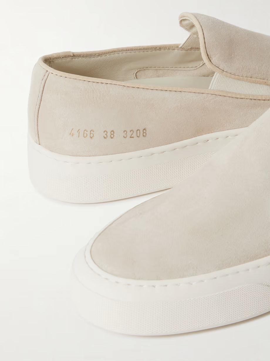 Suede slip-on sneakers