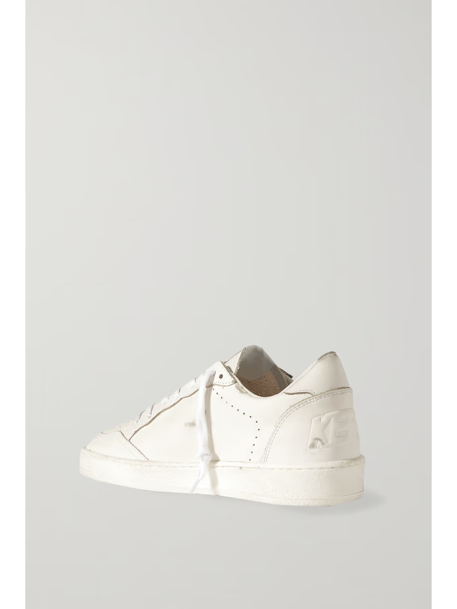 Ballstar distressed leather sneakers