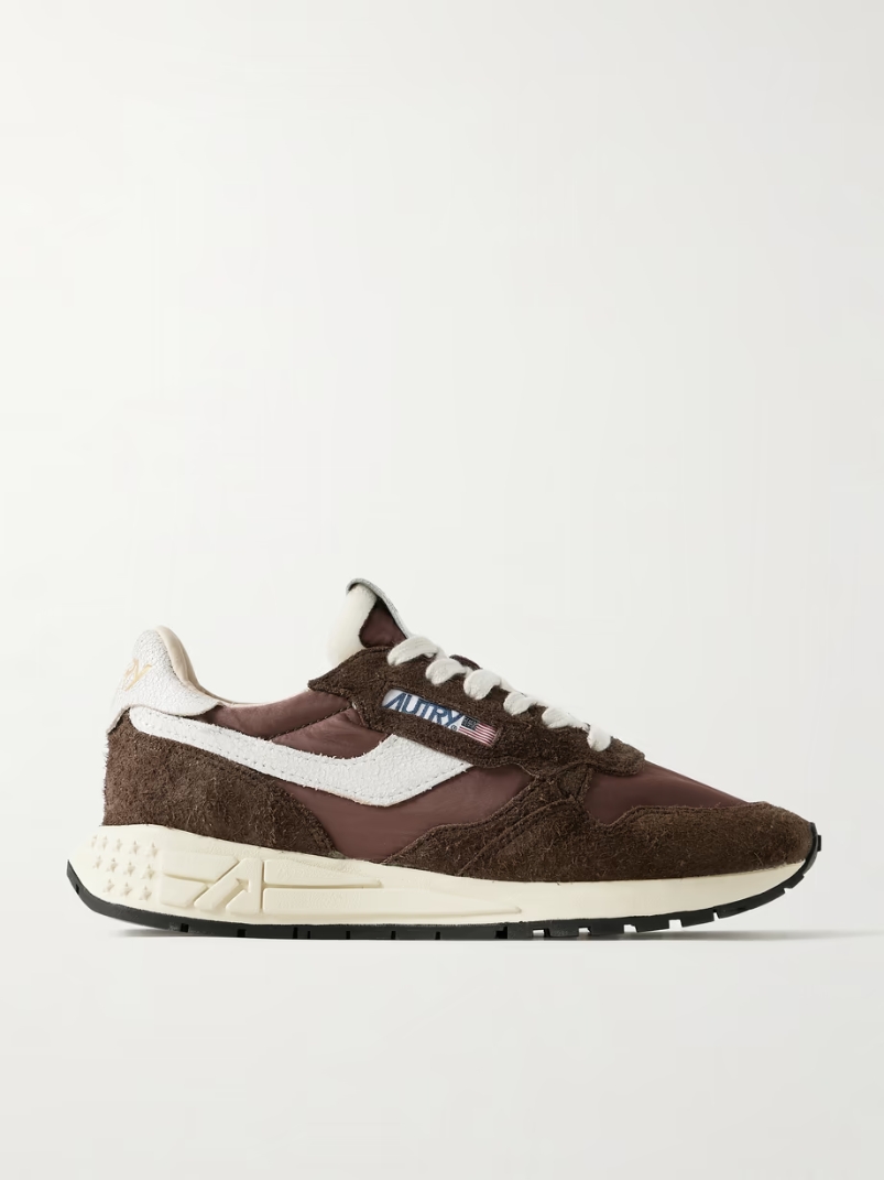 Reelwind Low suede and shell sneakers