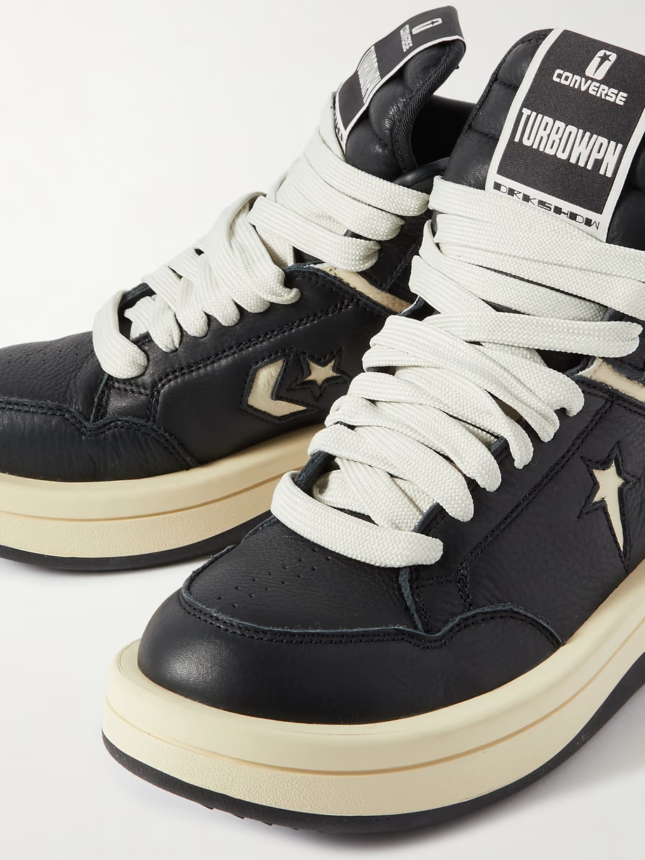 + Converse Turbowpn leather high-top sneakers