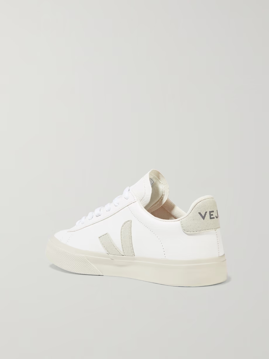 + NET SUSTAIN Campo leather and suede sneakers