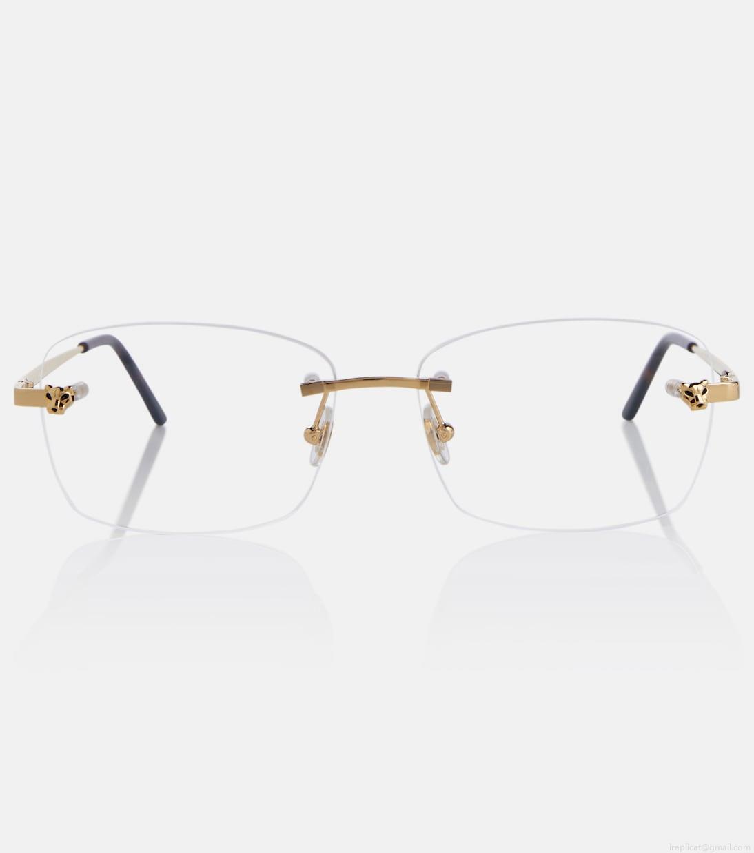 Cartier Eyewear CollectionPanthère de Cartier rectangular glasses