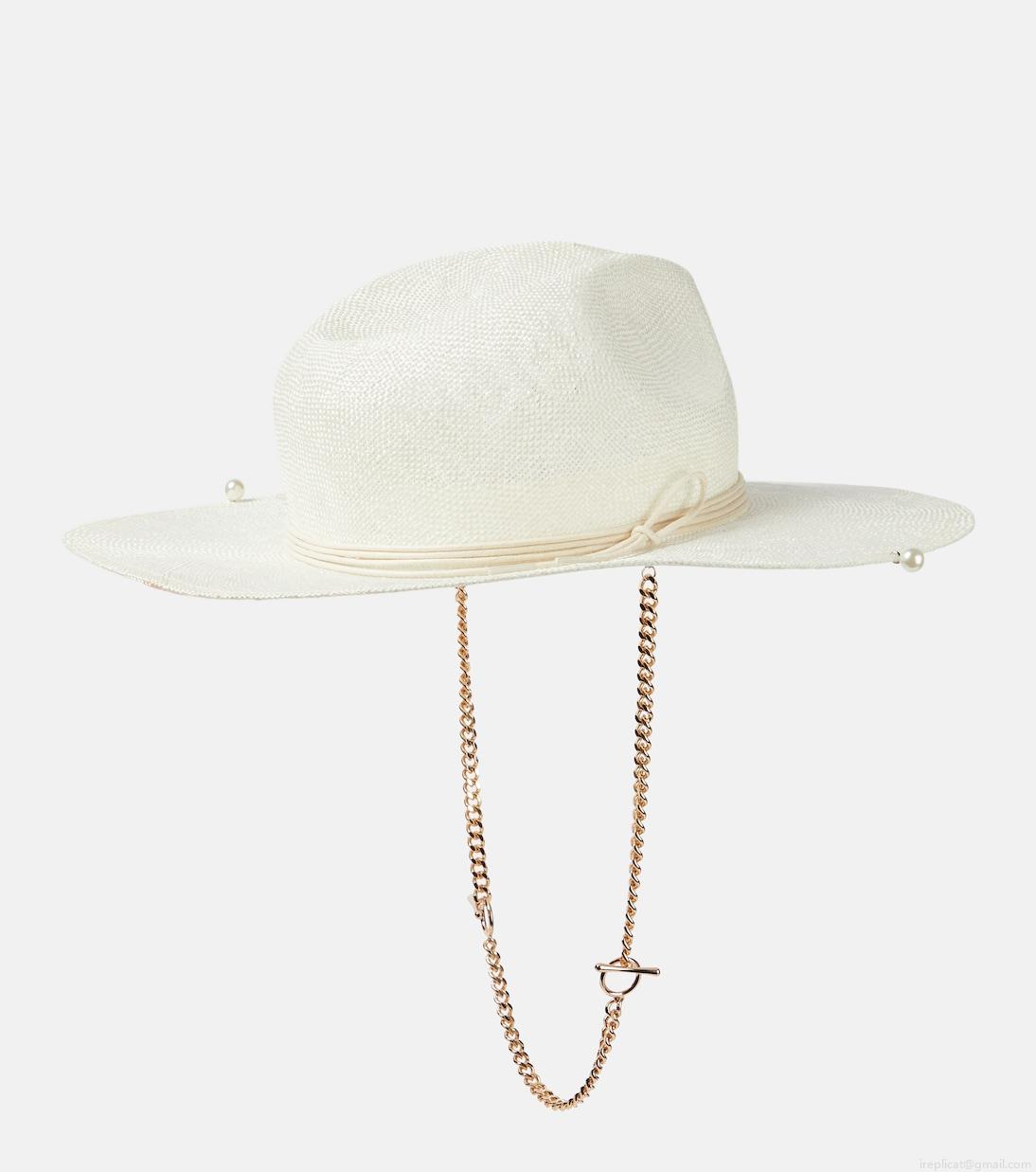 Ruslan BaginskiyEmbellished straw fedora