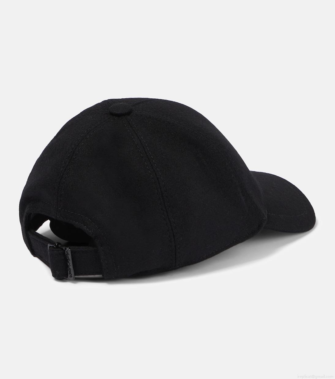 Saint LaurentWool-blend felt baseball cap