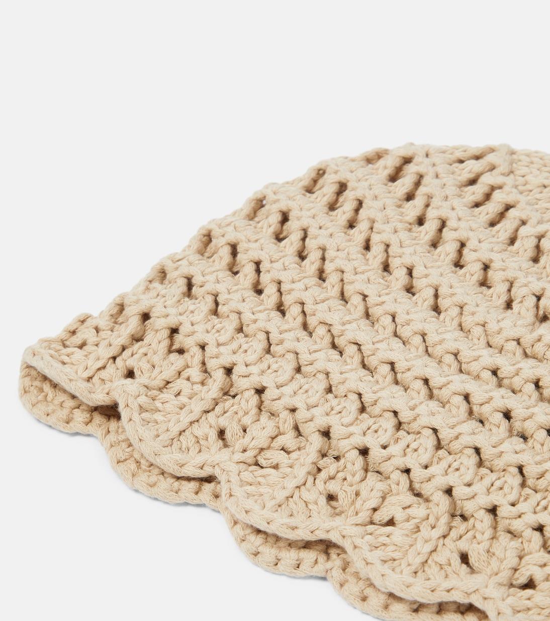 Loro PianaCrochet cotton beanie