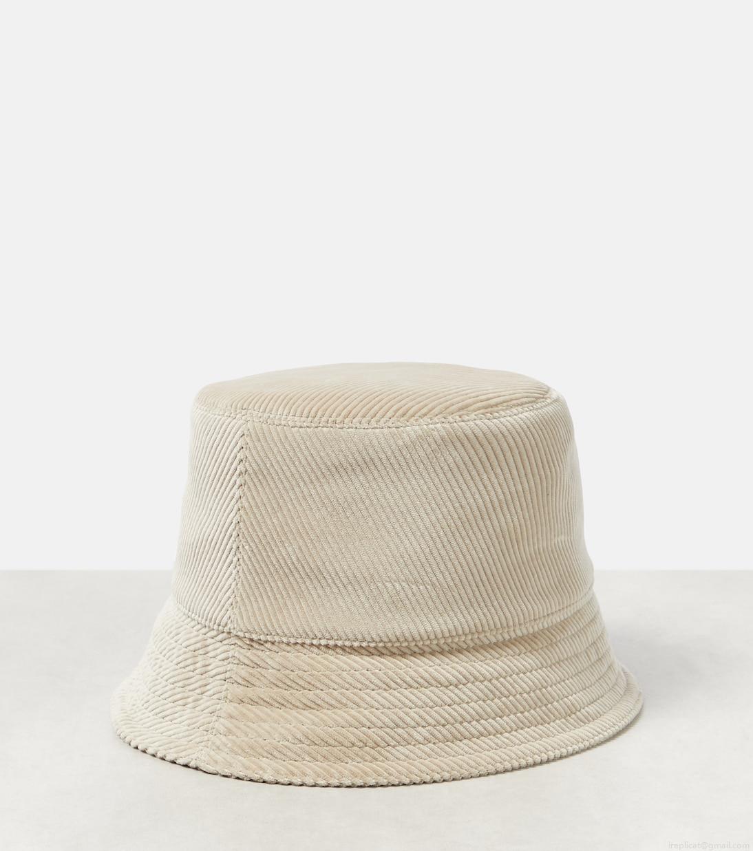 LoeweAnagram corduroy bucket hat